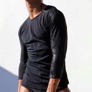 RUFSKIN R-Swim “Deep” Rash-guard 3/4 Sleeve Top
